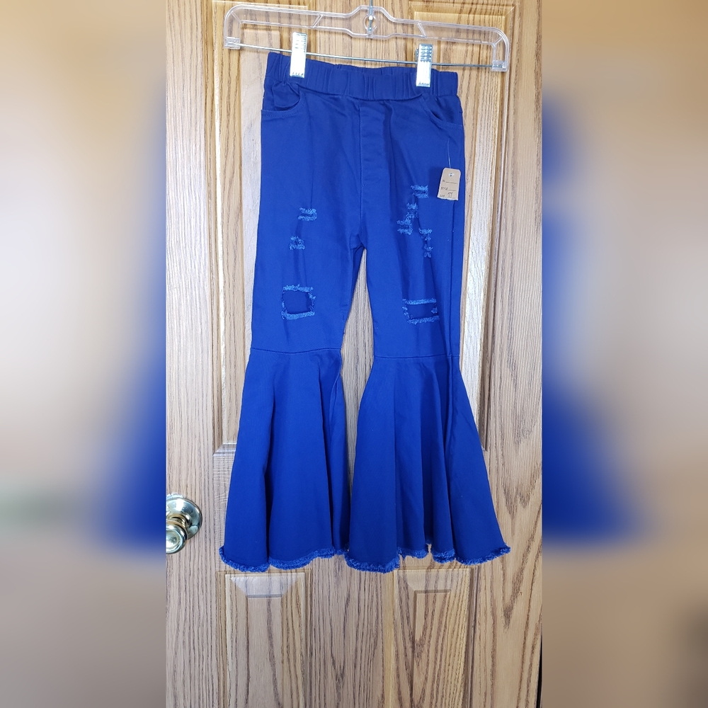 Vibrant‎ Blue Flared Pants